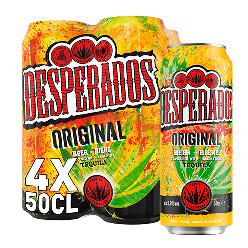 DESPERADOS Pack de 20 Bieres - Aromatisée Téquila - Alc 5.9% vol