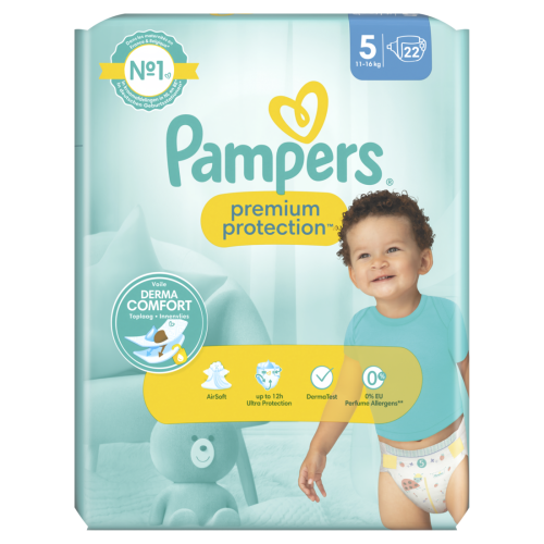 Pampers Harmony 8 x 19 Piece Size 5 11-35.3lbs 0% Perfume & Lotion To 12H  Case